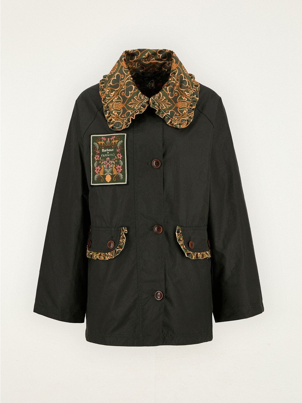 Barbour x Farm Rio Maria Clara Waxed Jacket